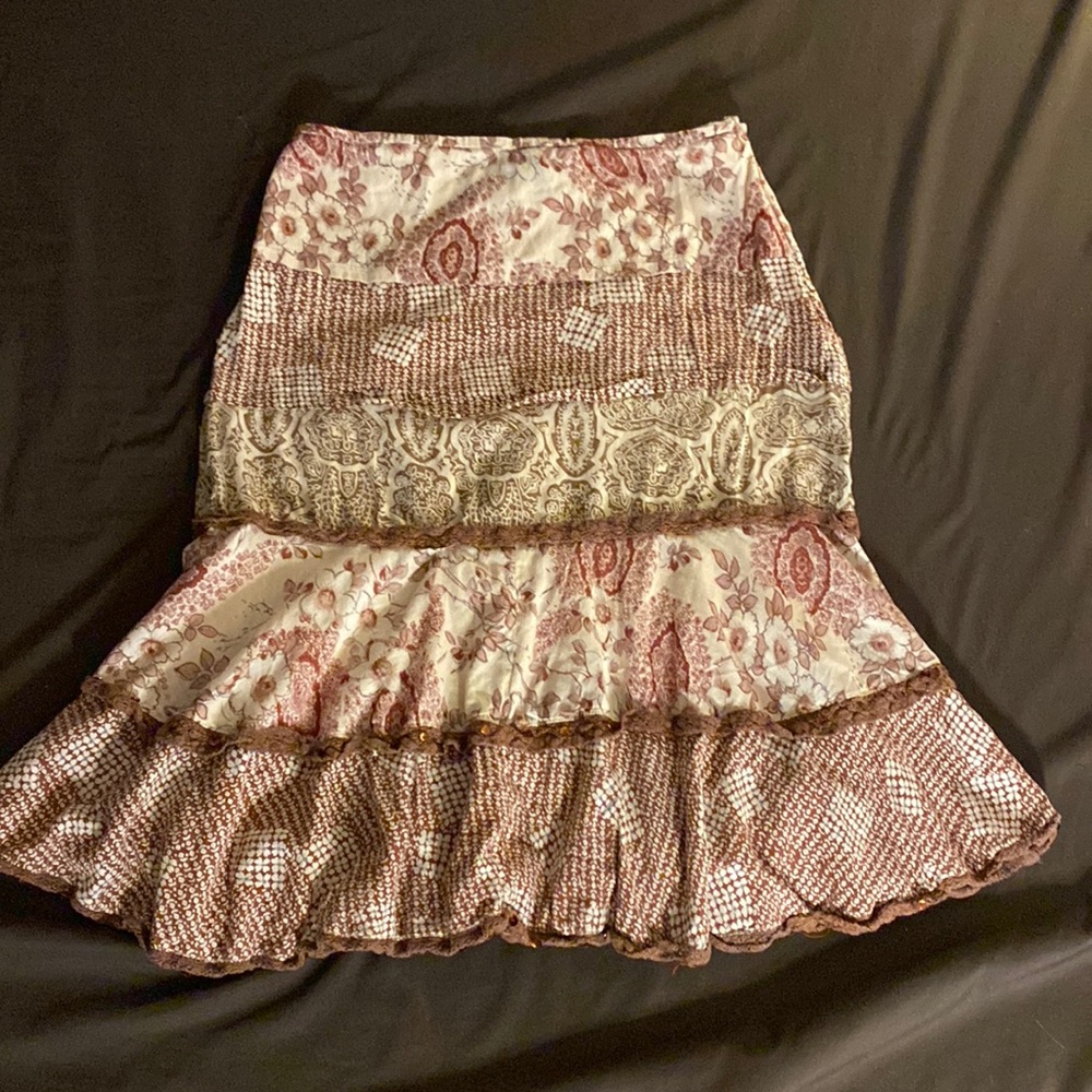 Tiered Midi Skirt